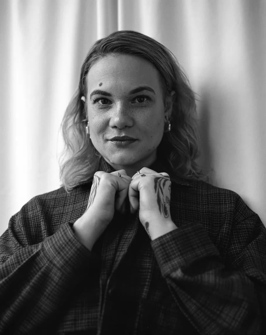Black-and-white portrait of AVEC